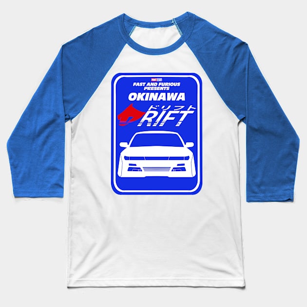 Fast And Furious Present Okinawa Drift Street Sign S13 Nissan Silvia initial D Tokyo Drift Fast X Baseball T-Shirt by ArtIzMuzikForTheEyez